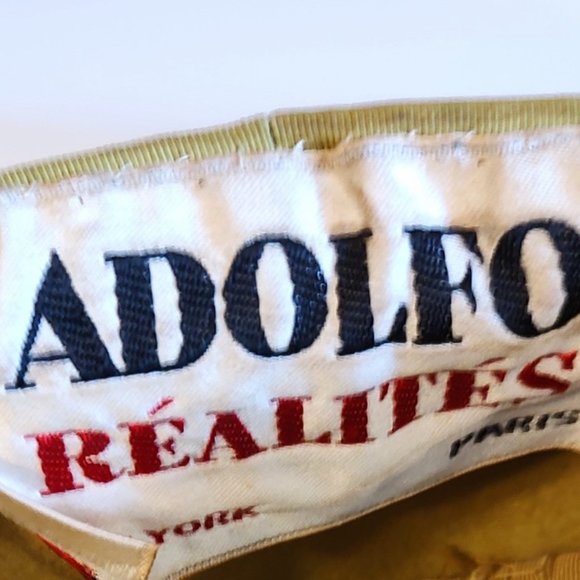 1960s Mod Vintage Gold Large Round Felt Bubble Style Designer Hat By Adolfo - Picture 5 of 7